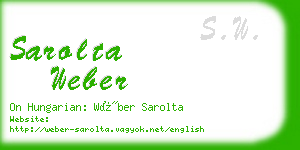 sarolta weber business card